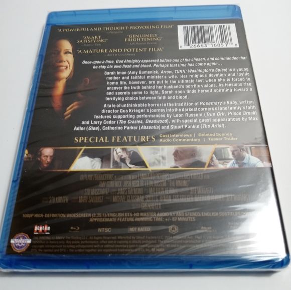 🏖 The Binding Blu Ray NIB (2015) Horror - Picture 2 of 2